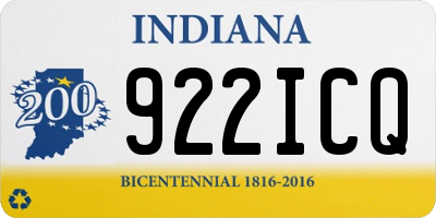 IN license plate 922ICQ