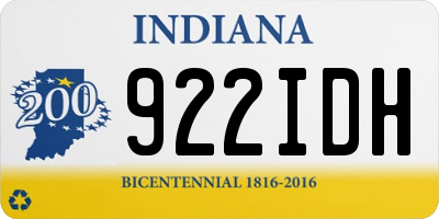 IN license plate 922IDH