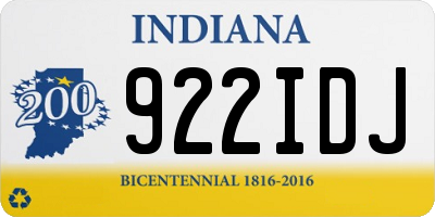 IN license plate 922IDJ
