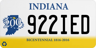 IN license plate 922IED