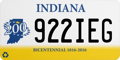 IN license plate 922IEG