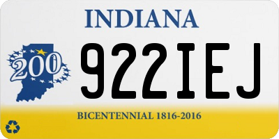 IN license plate 922IEJ
