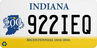 IN license plate 922IEQ