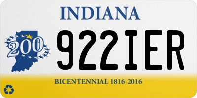 IN license plate 922IER
