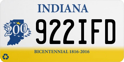IN license plate 922IFD