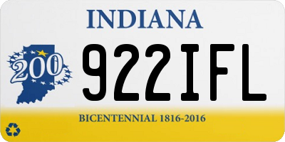 IN license plate 922IFL