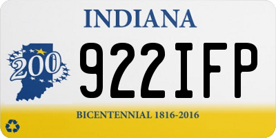 IN license plate 922IFP