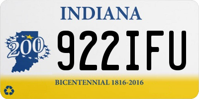IN license plate 922IFU
