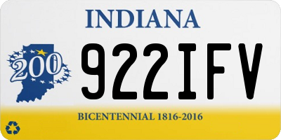 IN license plate 922IFV