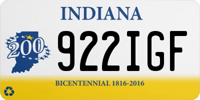 IN license plate 922IGF