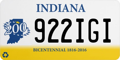 IN license plate 922IGI