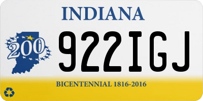IN license plate 922IGJ