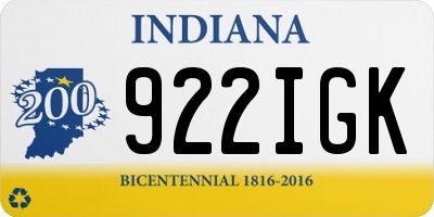 IN license plate 922IGK