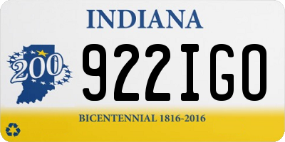 IN license plate 922IGO