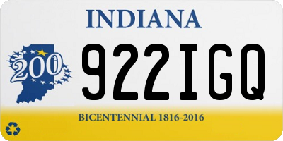 IN license plate 922IGQ