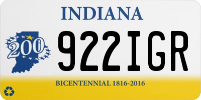 IN license plate 922IGR