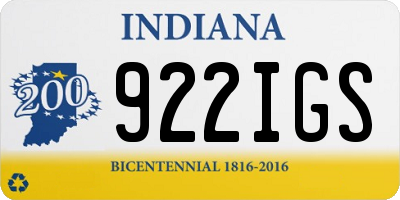 IN license plate 922IGS