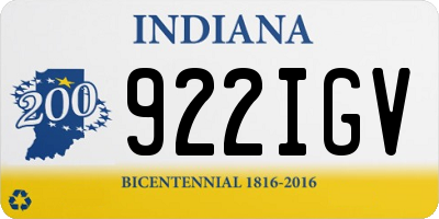 IN license plate 922IGV