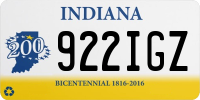 IN license plate 922IGZ