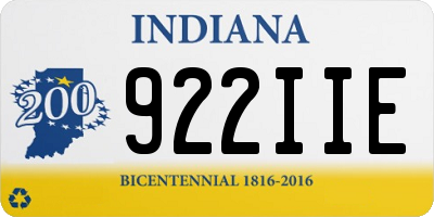 IN license plate 922IIE
