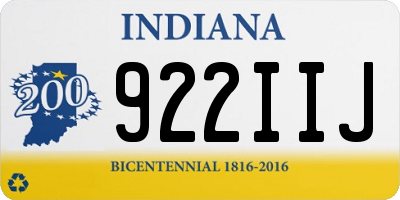 IN license plate 922IIJ