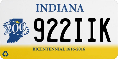 IN license plate 922IIK