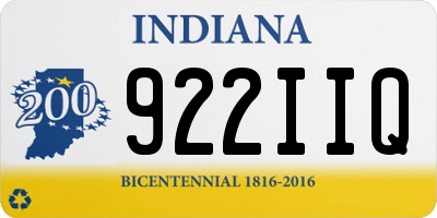 IN license plate 922IIQ