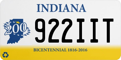 IN license plate 922IIT