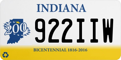 IN license plate 922IIW
