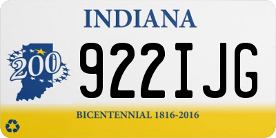 IN license plate 922IJG
