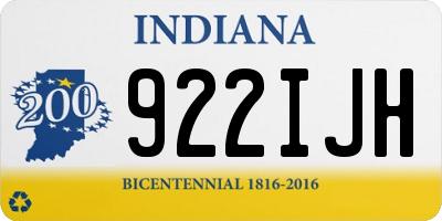 IN license plate 922IJH