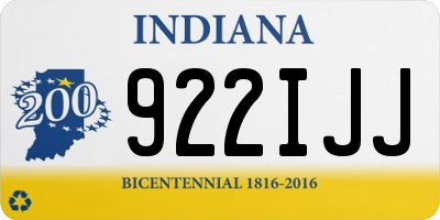 IN license plate 922IJJ