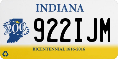 IN license plate 922IJM