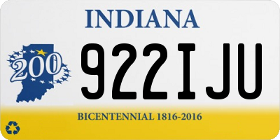 IN license plate 922IJU