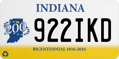 IN license plate 922IKD
