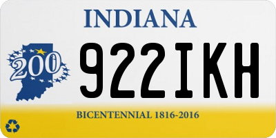 IN license plate 922IKH