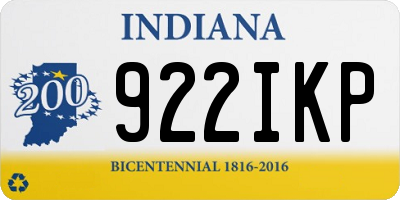 IN license plate 922IKP