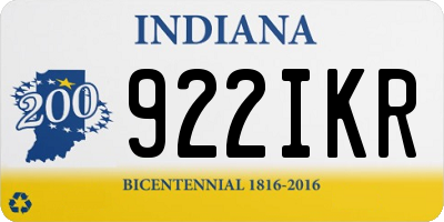 IN license plate 922IKR