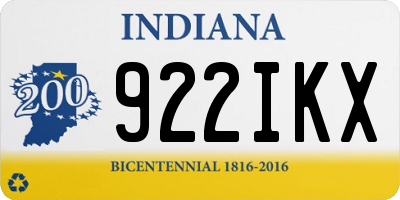 IN license plate 922IKX