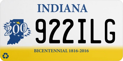 IN license plate 922ILG