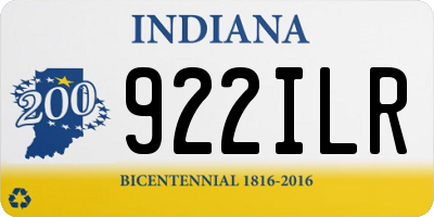 IN license plate 922ILR