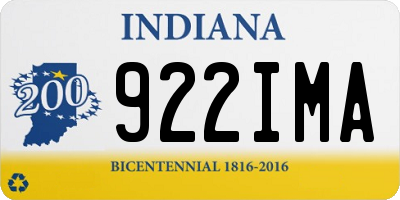 IN license plate 922IMA