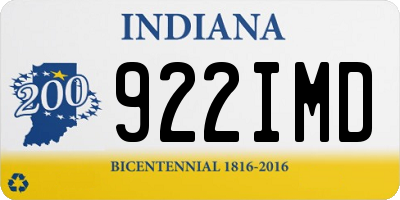 IN license plate 922IMD