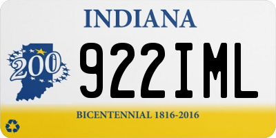 IN license plate 922IML