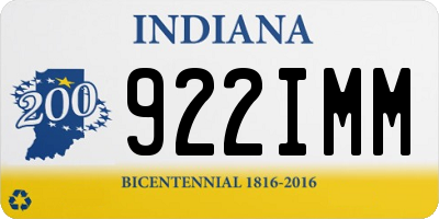 IN license plate 922IMM