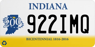 IN license plate 922IMQ