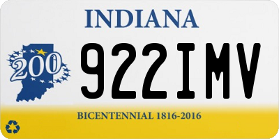 IN license plate 922IMV