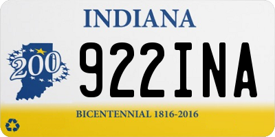 IN license plate 922INA