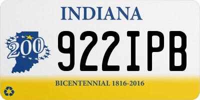 IN license plate 922IPB