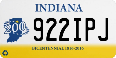 IN license plate 922IPJ